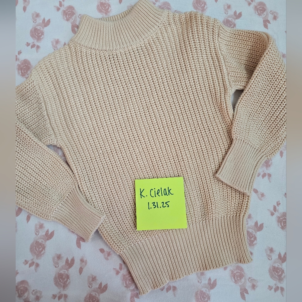 Bums & Roses Beige Knit Sweater - Picture 2 of 2